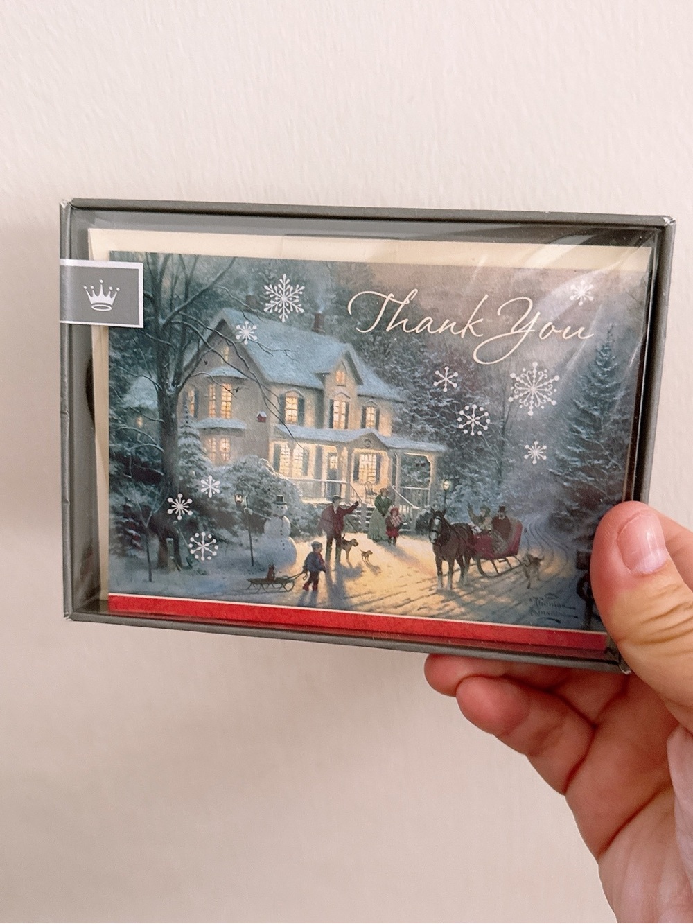 Hallmark Blue & White Winter Thank You Cards
